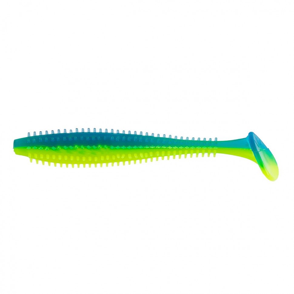 Виброхвост Helios Shaggy 5,12"/13 см, цвет Blue Lime 5 шт HS-18-040 , 